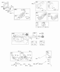 Air Cleaner Controls Exhaust System Fuel Supply Governor Spring Diagram and Parts List for 122H07-0115-B1  Briggs and Stratton Engine